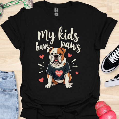 My kids have paws - V5 - Mommy Shirt T-Shirt